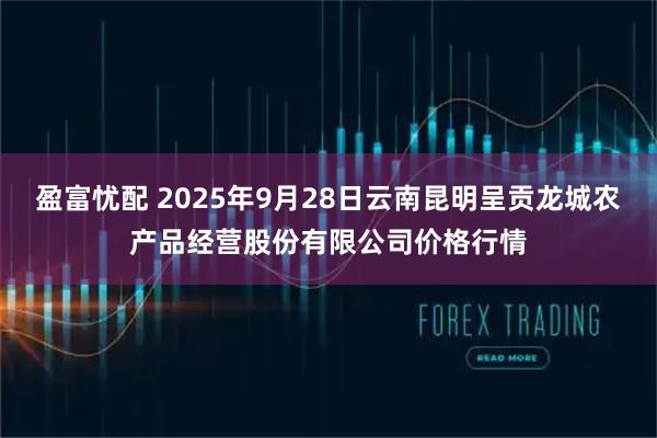盈富忧配 2025年9月28日云南昆明呈贡龙城农产品经营股份有限公司价格行情