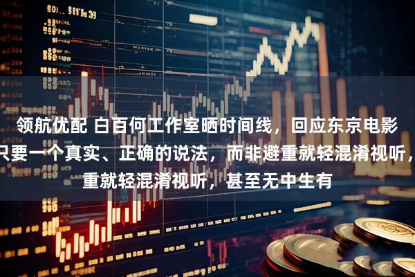 领航优配 白百何工作室晒时间线，回应东京电影节争议：我方只要一个真实、正确的说法，而非避重就轻混淆视听，甚至无中生有