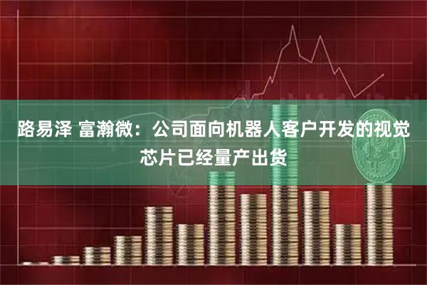 路易泽 富瀚微：公司面向机器人客户开发的视觉芯片已经量产出货